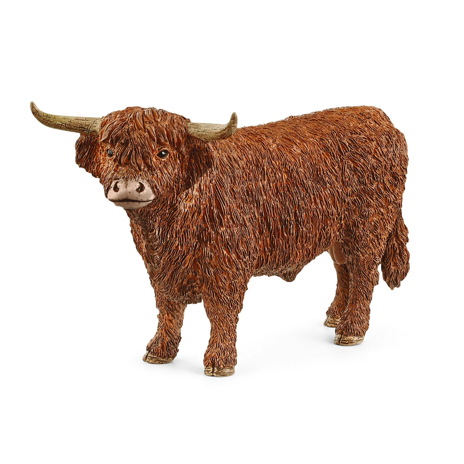 Schleich Farm World Highland Bull Toy Brown