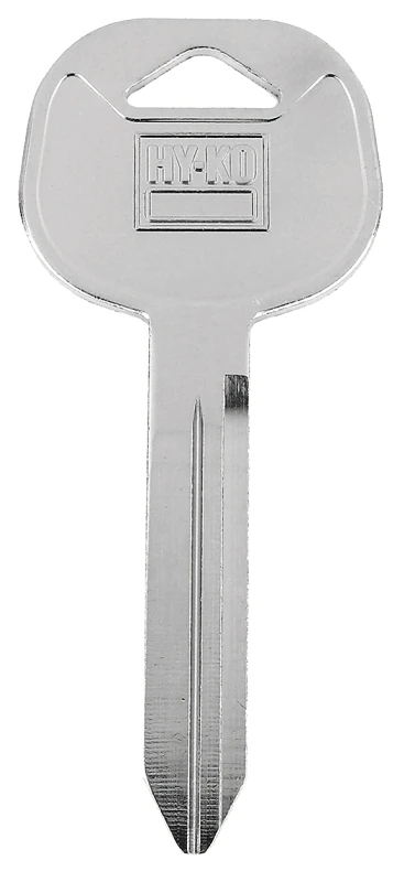 Hy-ko 11010ftl1 Freightliner Key Blank Cylinder, Double-sided, Brass, Nickel-plated, 40 Units