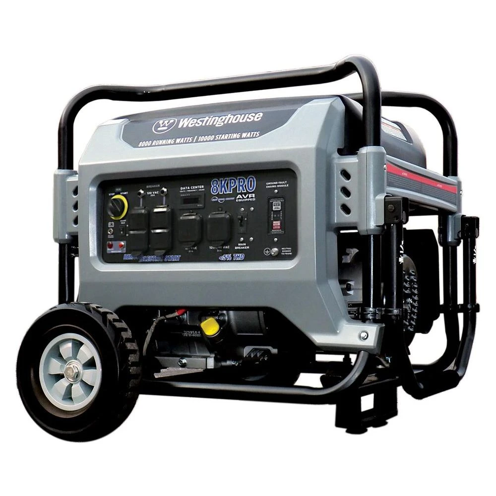 8kpro Portable Generator, 8000 Watt Gasoline Powered With Electric & Remote Start