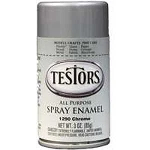 1290 Chrome Spray Enamel Paint 3 Ounces For Hobby And Model Use