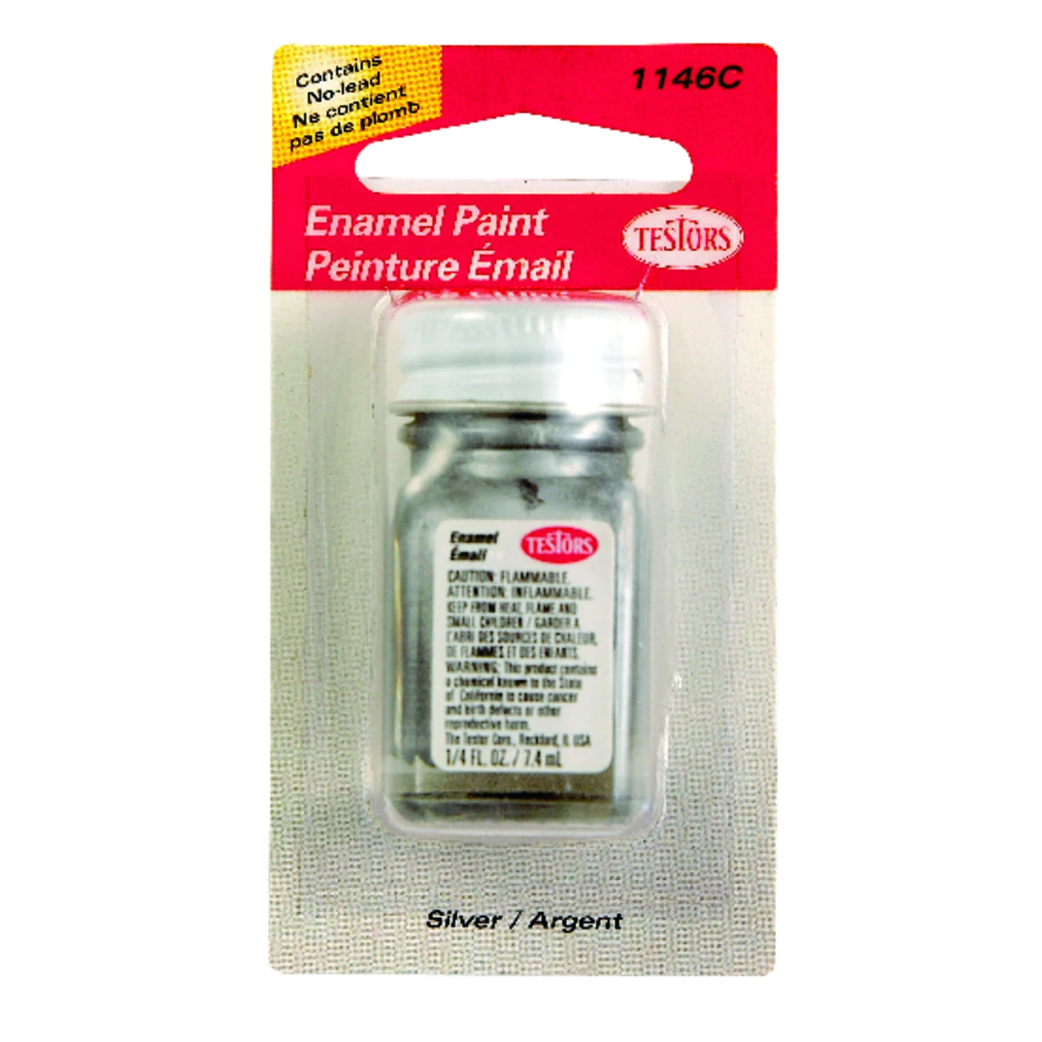 Metallic Silver Hobby Paint 0.25 Oz - High Quality Crafting Paint