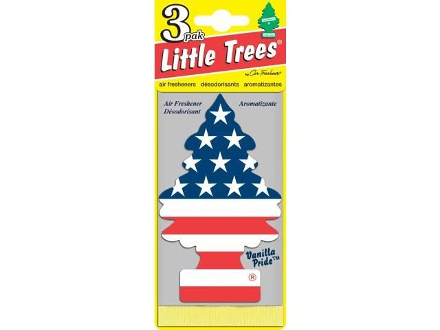 American Flag Car Air Freshener, Vanilla Scent, 3-Pk.