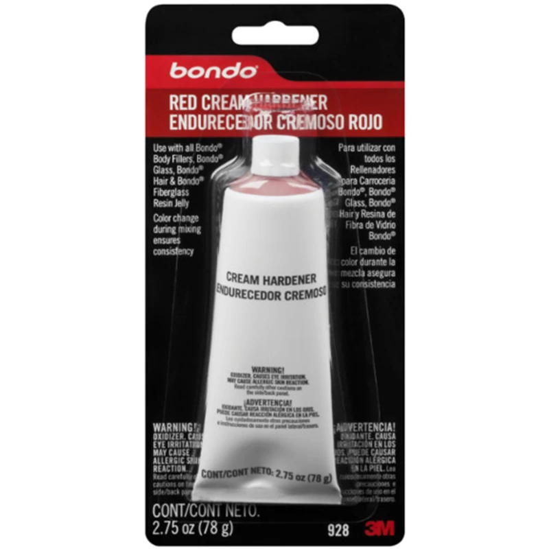 2.75 Oz. Blue Cream Body Filler Hardener For Durable Repairs