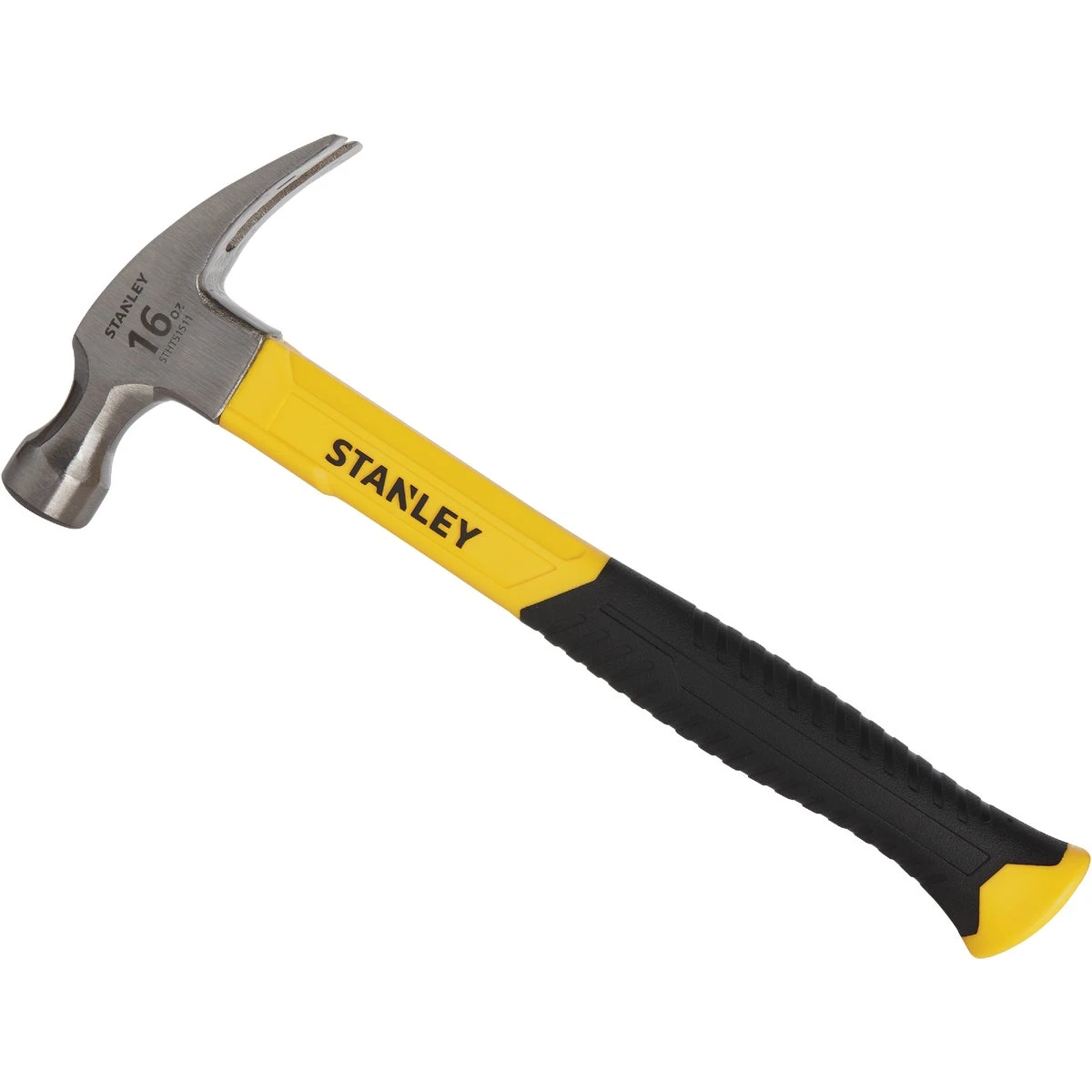 16 Oz. Smooth-face Rip Claw Hammer With Fiberglass Handle Stht51511