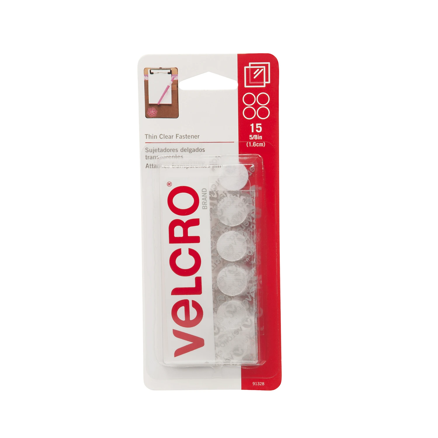 Thin Clear Fasteners, 5/8 In. Coins, 15-Ct.