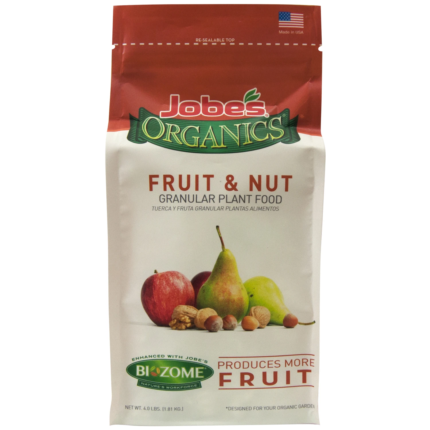 Organics 4 Lb Fruit & Nut Granular Plant Food With Biozome