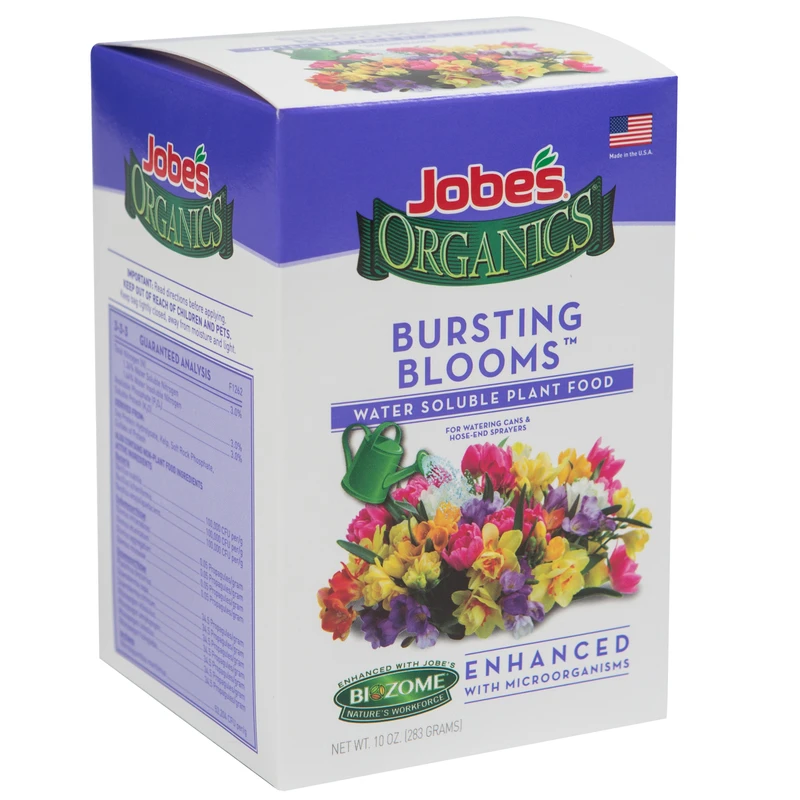 Organic Water Soluble Burst Blooms Fertilizer, 10 Ounce Bottle