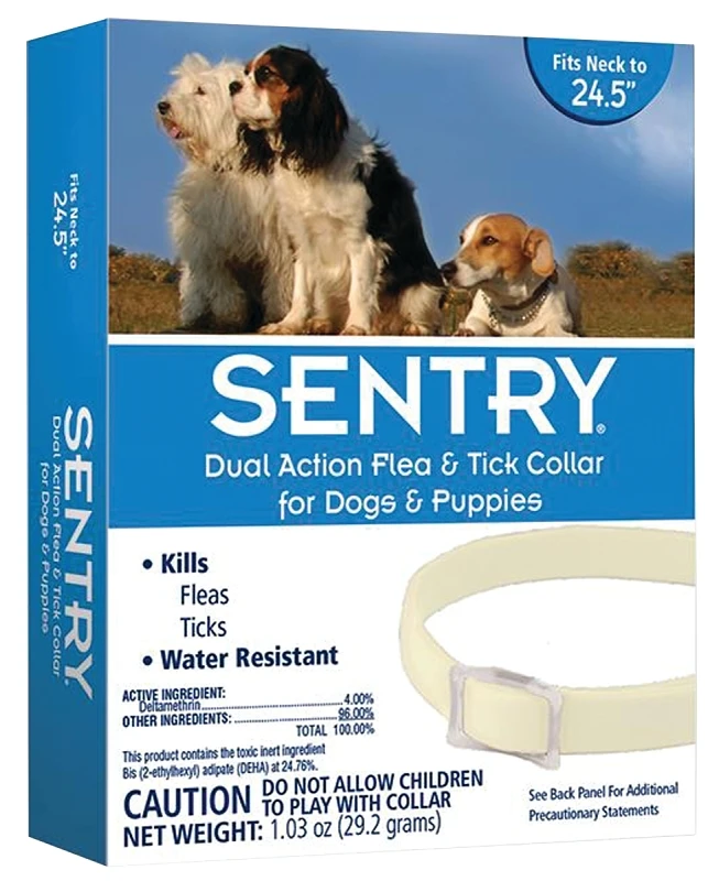 Dog Flea And Tick Collar Deltametrin 1.03 Oz For Dogs Up To 24.5 In.