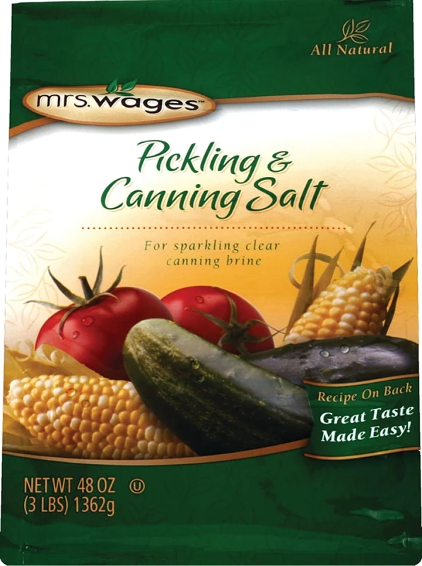 Mrs. Wages Pickling and Canning Salt 48 oz 1 pk