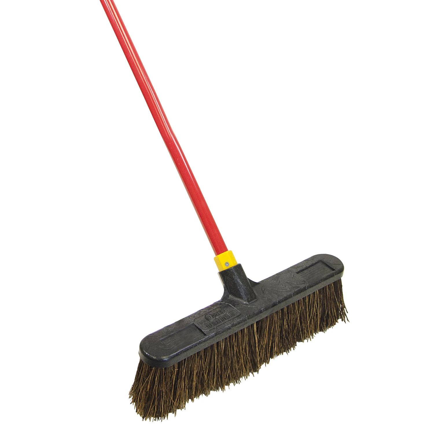 Bulldozer 18 In. Rough Surface Push Broom With 60 In. Steel Handle