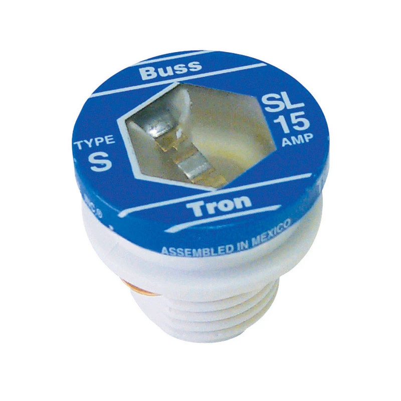 Plug Fuse, Type SL, 15-Amp, 3-Pk.