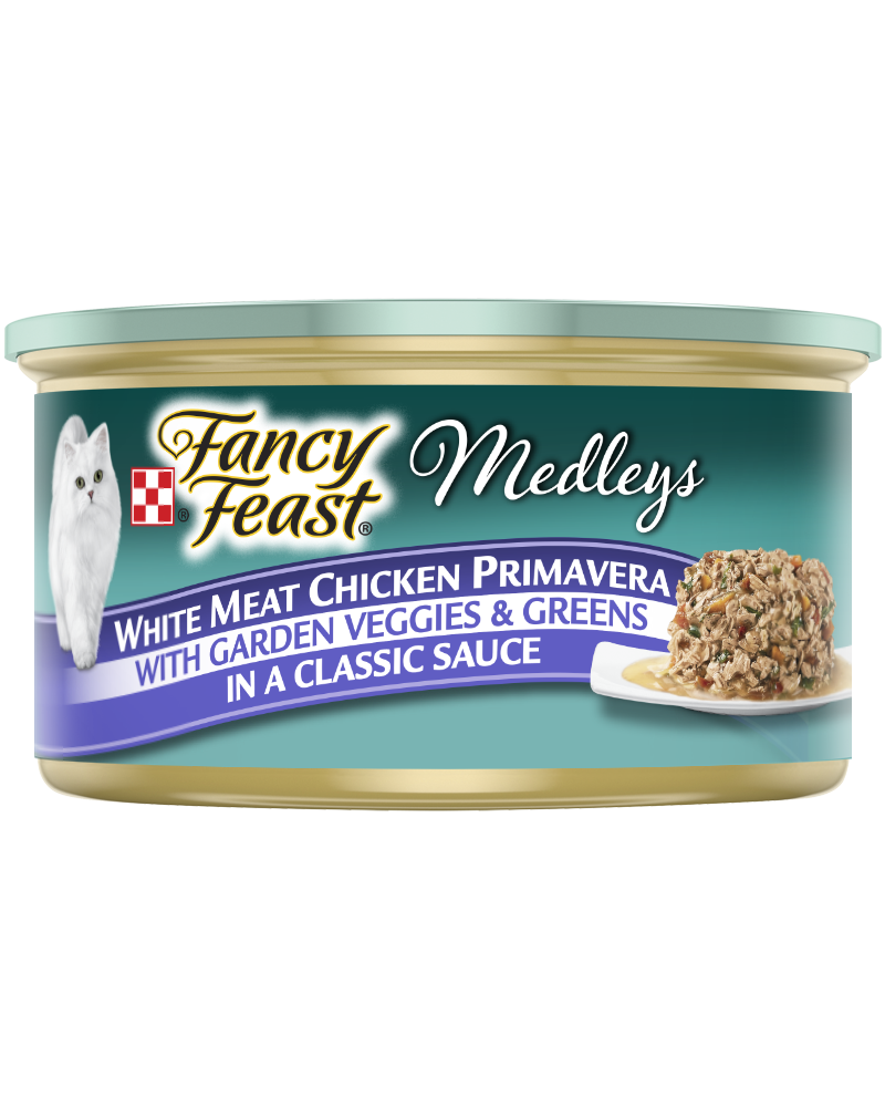 Elegant Medleys Chicken Primavera Wet Cat Food, 3 Oz. Can