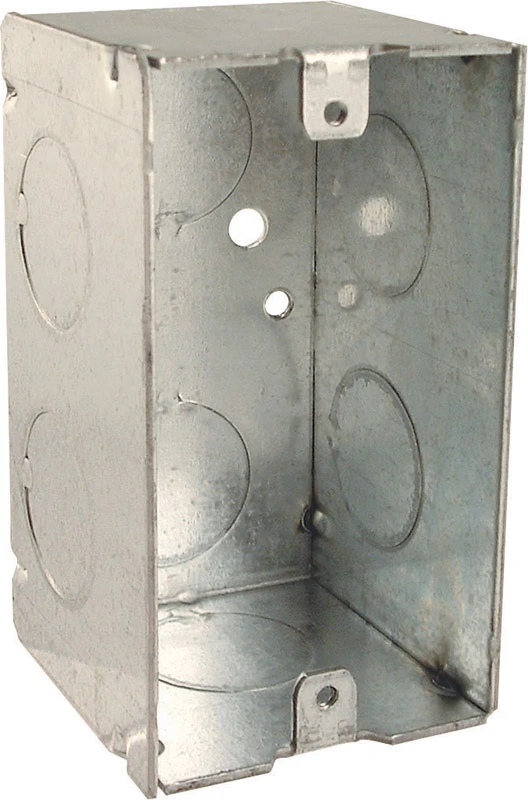 2-1/8 In. X 4 In. Steel Handy Box With 8 Knockouts