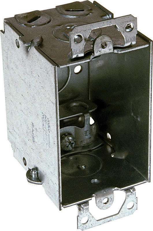1-gang Steel Welded Armored Cable Wall Box, Model G601-bx-upc