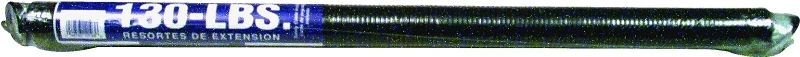 25 In. L 130 Lb Black Garage Door Extension Spring With Safety Cable