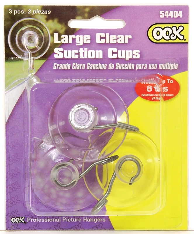 Hillman OOK Clear Hanging Hooks 5 lb 3 pk Hillman OOK Clear Hanging Hooks 5 lb 3 pk