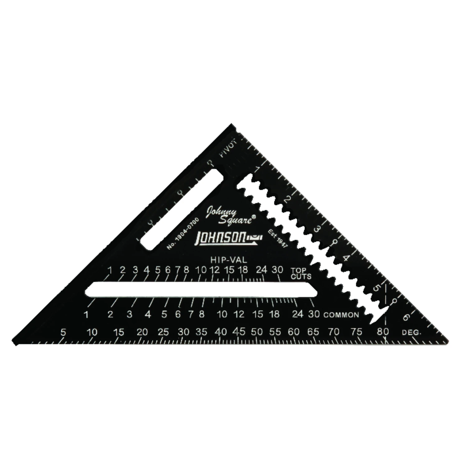 Johnny Square 7 In. Aluminum Professional Easy-read Rafter Square