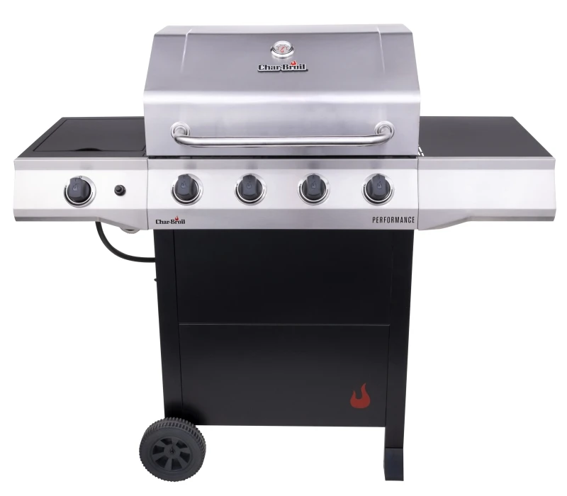 Performance Series 4-burner Gas Grill With Chef's Tray, Stainless Steel