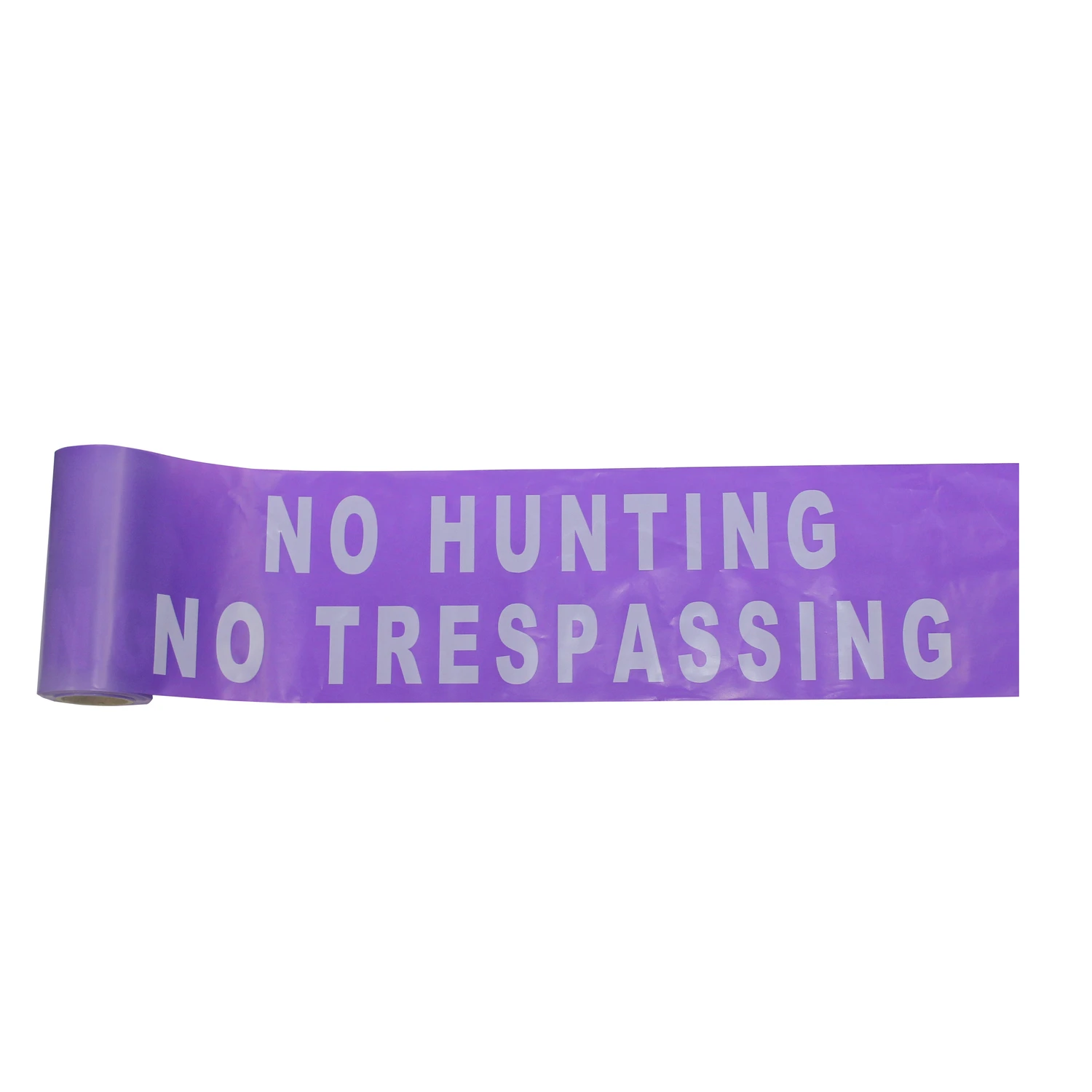Barricade Tape No Hunting No Trespassing Purple 6 Inch by 100 Feet
