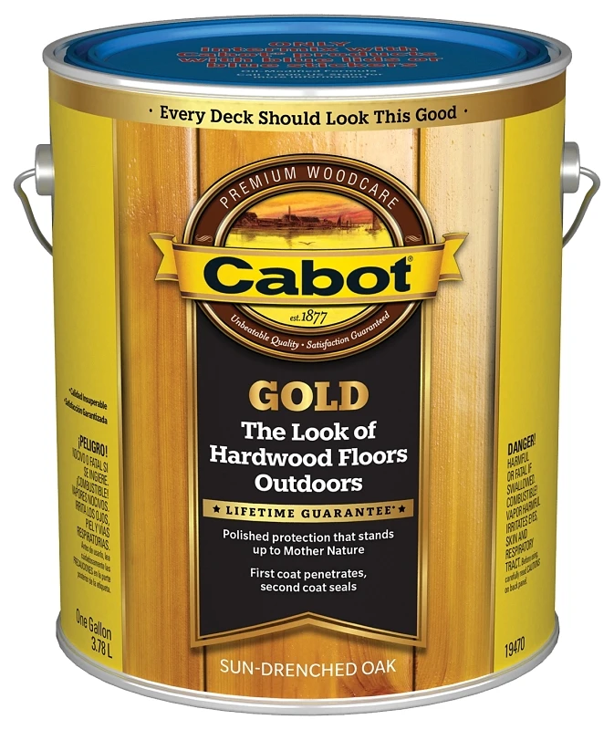 Gold Low Voc Exterior Stain, Sun-drenched Oak, 1 Gallon