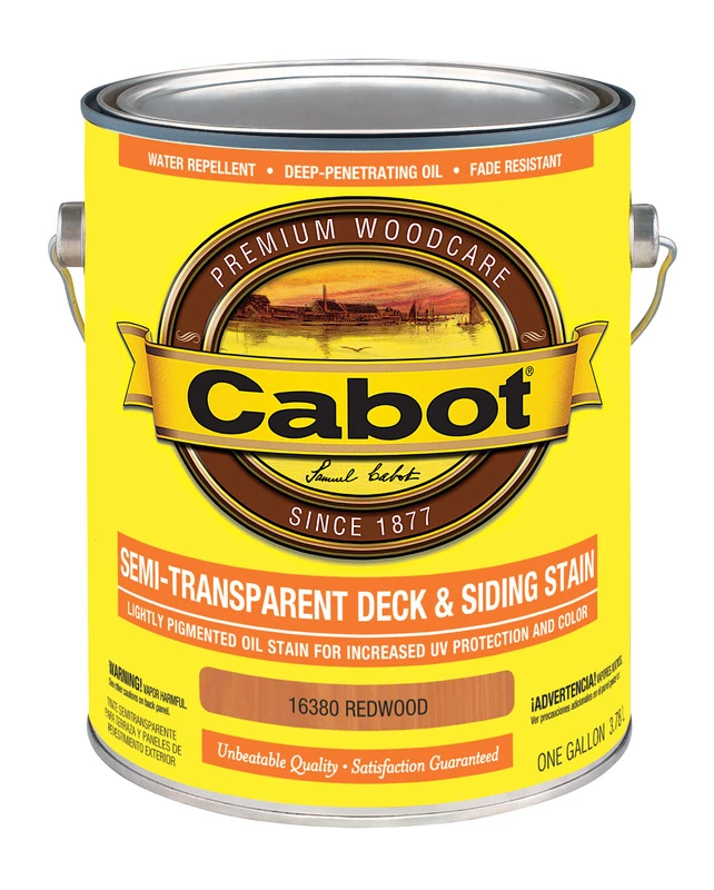 Voc Semi-transparent Redwood Deck & Siding Stain, 1 Gallon, Model 140.0016380.007