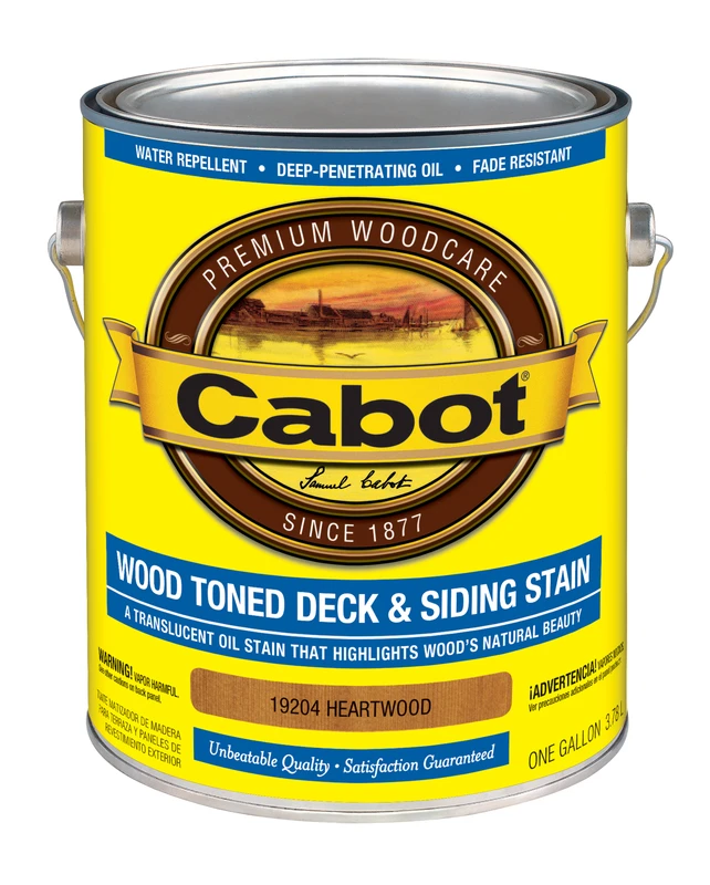 Voc Wood Toned Deck & Siding Stain & Sealer, Heartwood, 1 Gallon