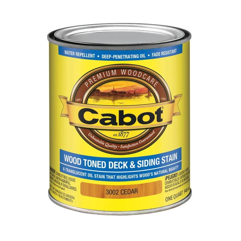 Deck and Siding Stain Cedar Tone One Quart