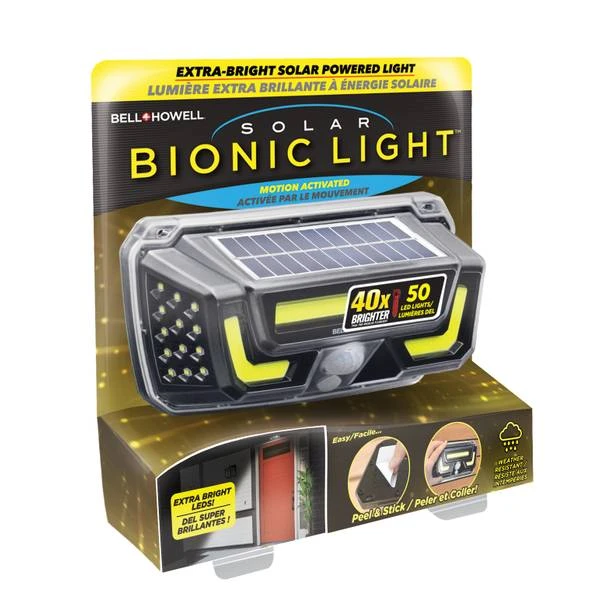 Bionic Solar Light with Motion Sensor, Peel and Stick Installation, As Seen on Television