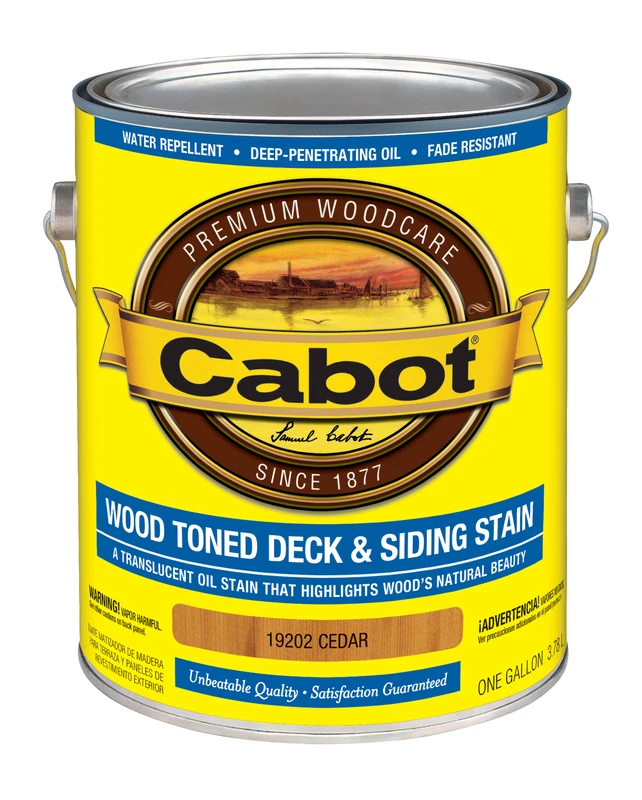 Voc Wood Toned Deck & Siding Stain & Sealer, Cedar, 1 Gallon