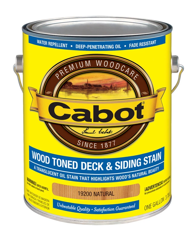 Voc Wood Toned Deck & Siding Stain & Sealer, Natural, 1 Gallon