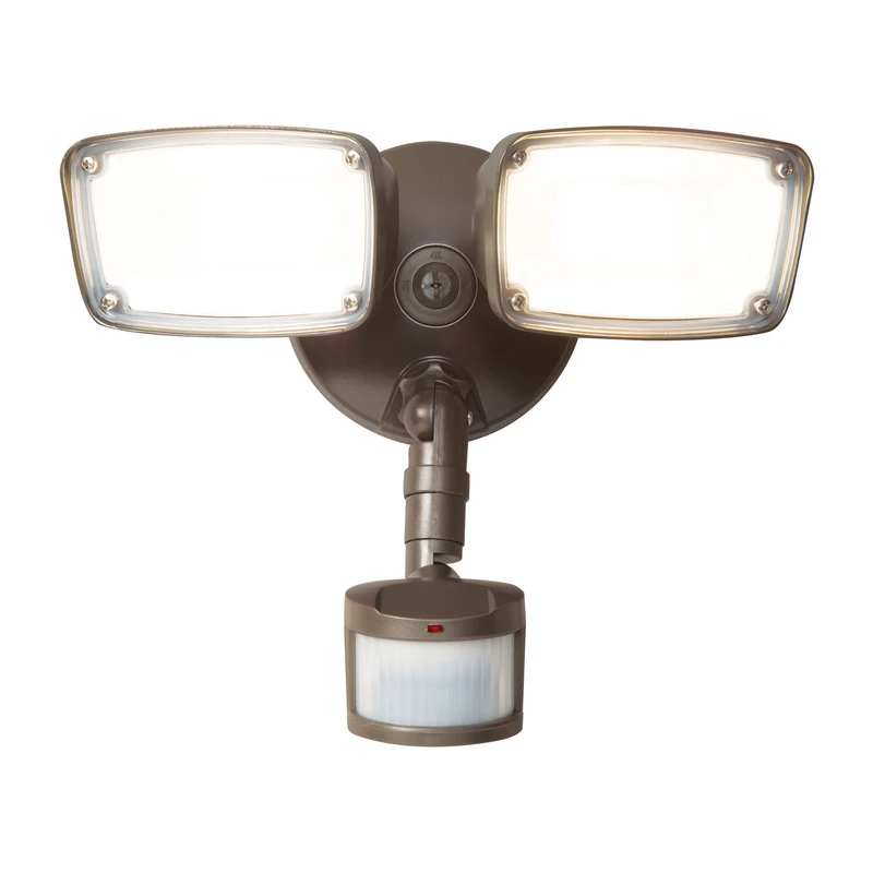 Mst203t18b Motion-sensing Hardwired Led Security Light, Bronze, 180 Degree Detection
