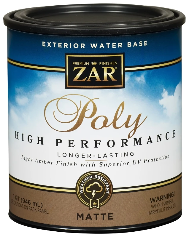 1 Qt Matte Clear Water-based Polyurethane, Model 34912, Indoor/outdoor Use