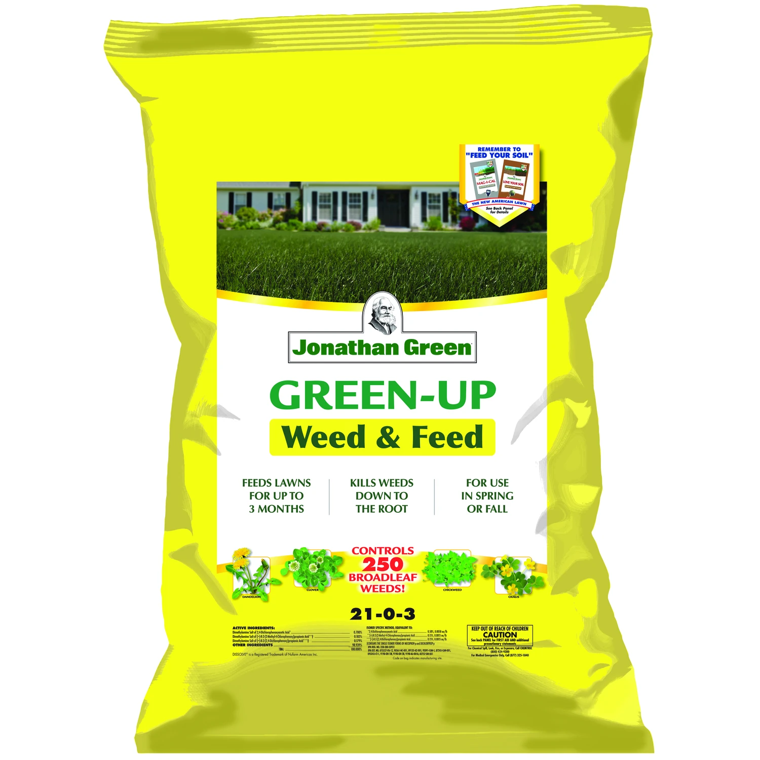 Veri-green Weed & Feed 46 Lb. Lawn Fertilizer 21-0-3 For 15,000 Sq. Ft.