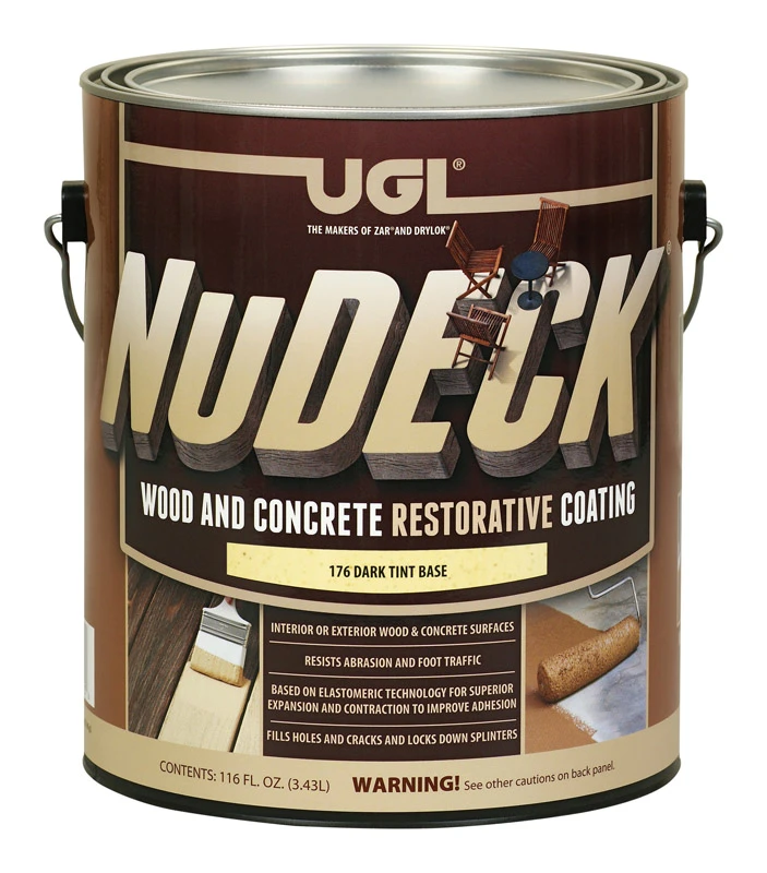 Nudeck 1 Gallon Dark Tint Base Wood & Concrete Restorative Coating