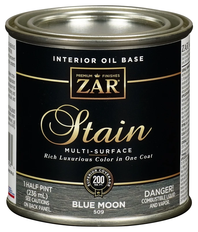 Interior Wood Stain Blue Moon Color 0.5 Pint