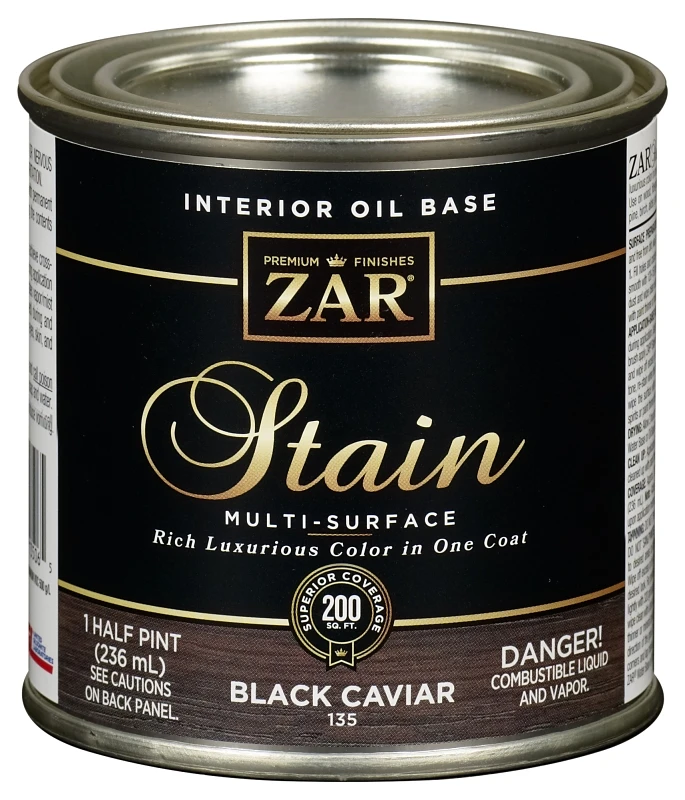 Interior Wood Stain Black Caviar Half Pint