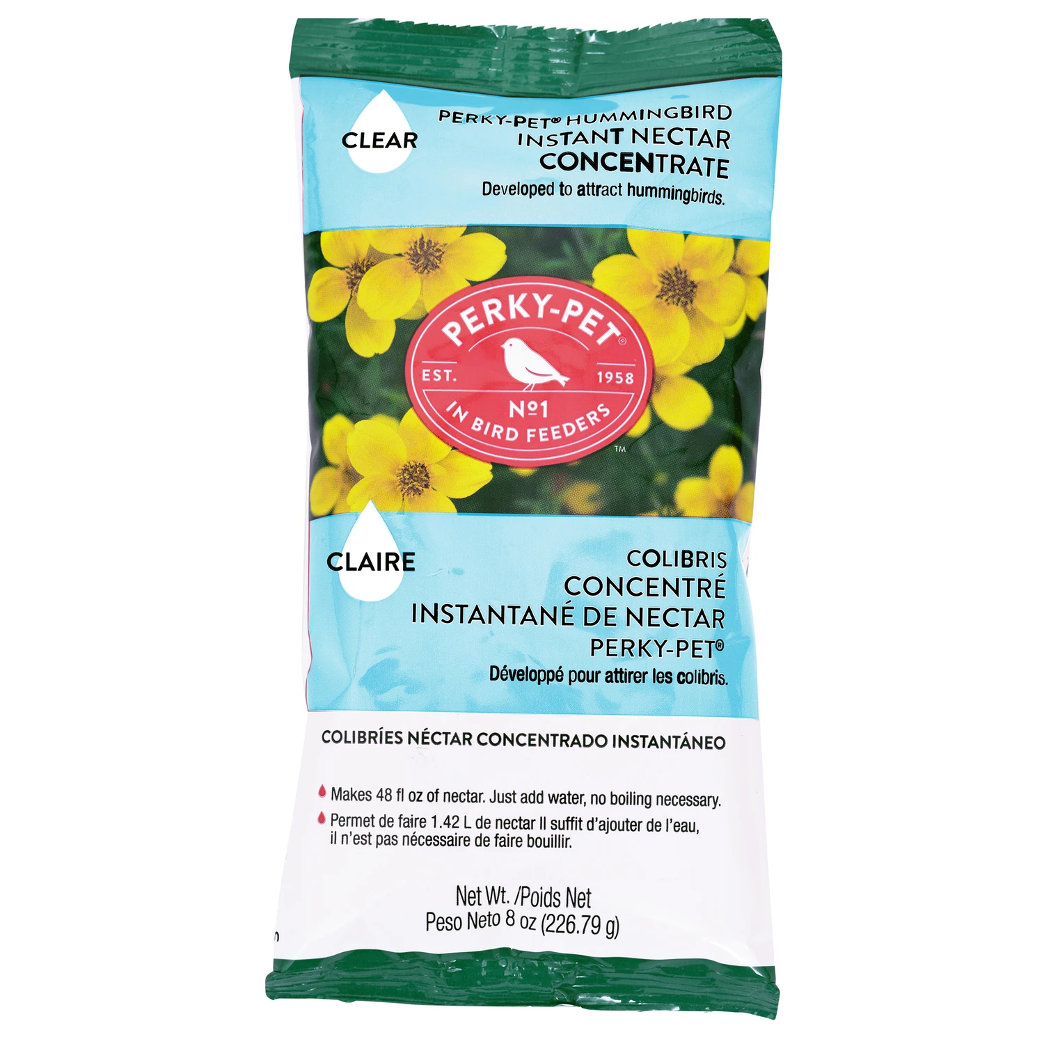 8 Oz. Clear Powder Concentrate Hummingbird Nectar - Instant Energy Solution