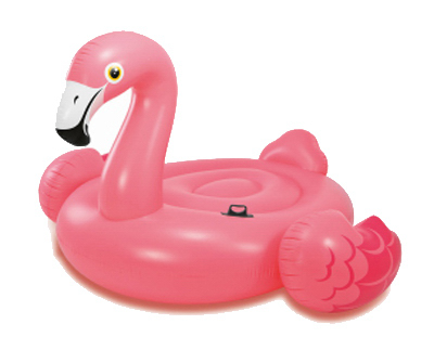 Mega Flamingo Island Inflatable Water Float, 86 X 83 X 53.5 Inches