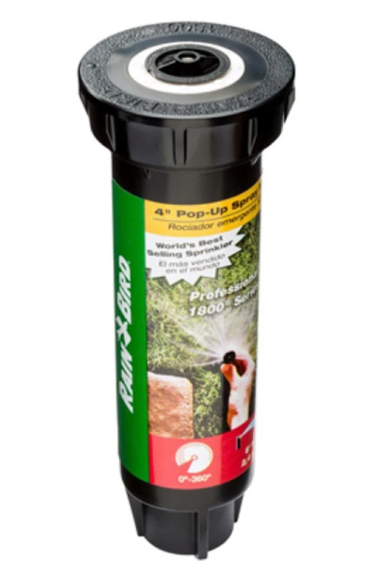 1800 Pro Series Sprinkler Head, PRS, Adjustable Pattern, 4-Ft. Max Spray, 4-In. Pop-Up