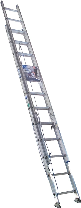24 Ft. Aluminum Extension Ladder Type I 250 Lb. Load Capacity D1324-2