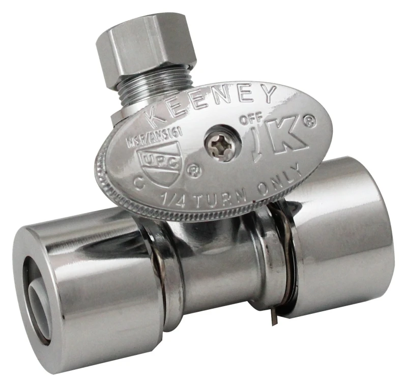 1/2 In. X 1/2 In. Pf X 3/8 In. Od Chrome-plated Brass Push Fit Straight Valve
