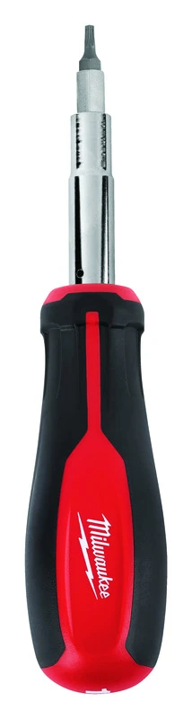 11-in-1 Multi-bit Screwdriver With Square Drive And Nut Drivers