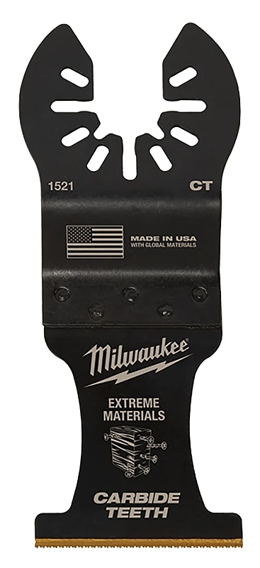 Milwaukee Universal Fit Open-Lok 3.58 in. L X 1-3/8 in. W Carbide Multi-Tool Oscillating Blade Extre