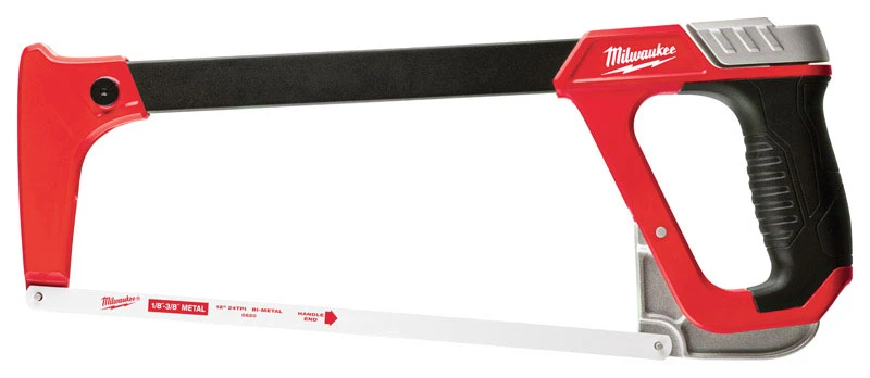 12 In. High-tension Bi-metal Hacksaw With D-handle And Blade Storage