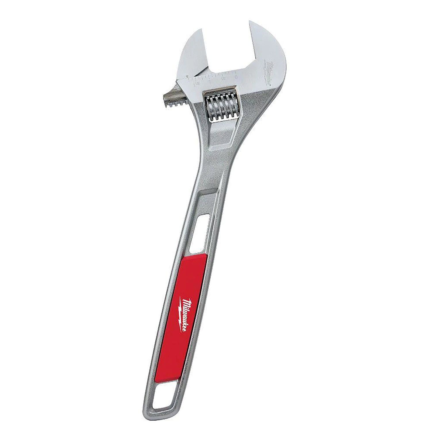 15 In. Adjustable Wrench With Chrome Finish And Ergonomic Handle