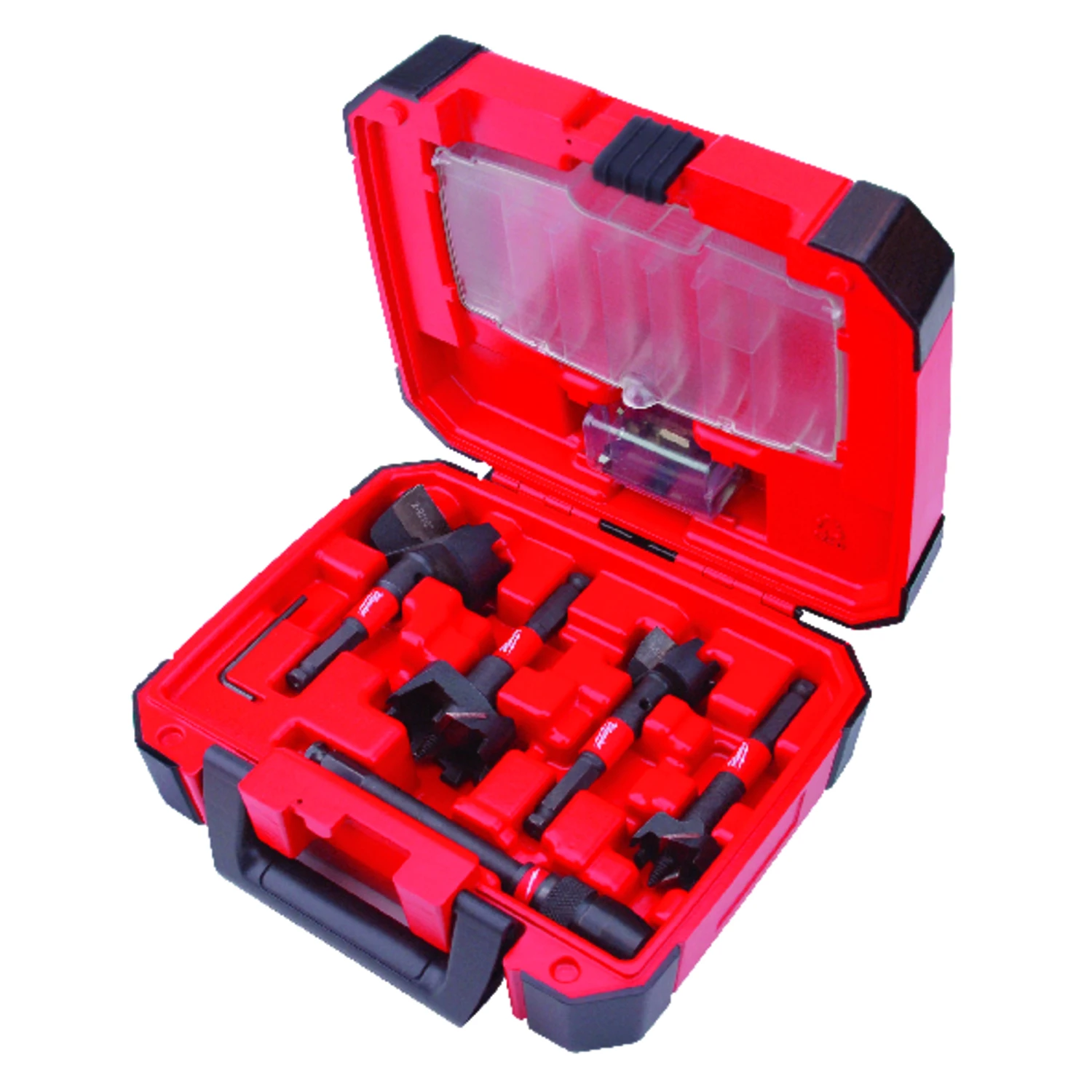 Switchblade 5-piece Self-feed Wood Bit Set With Universal Quik-lok Extension