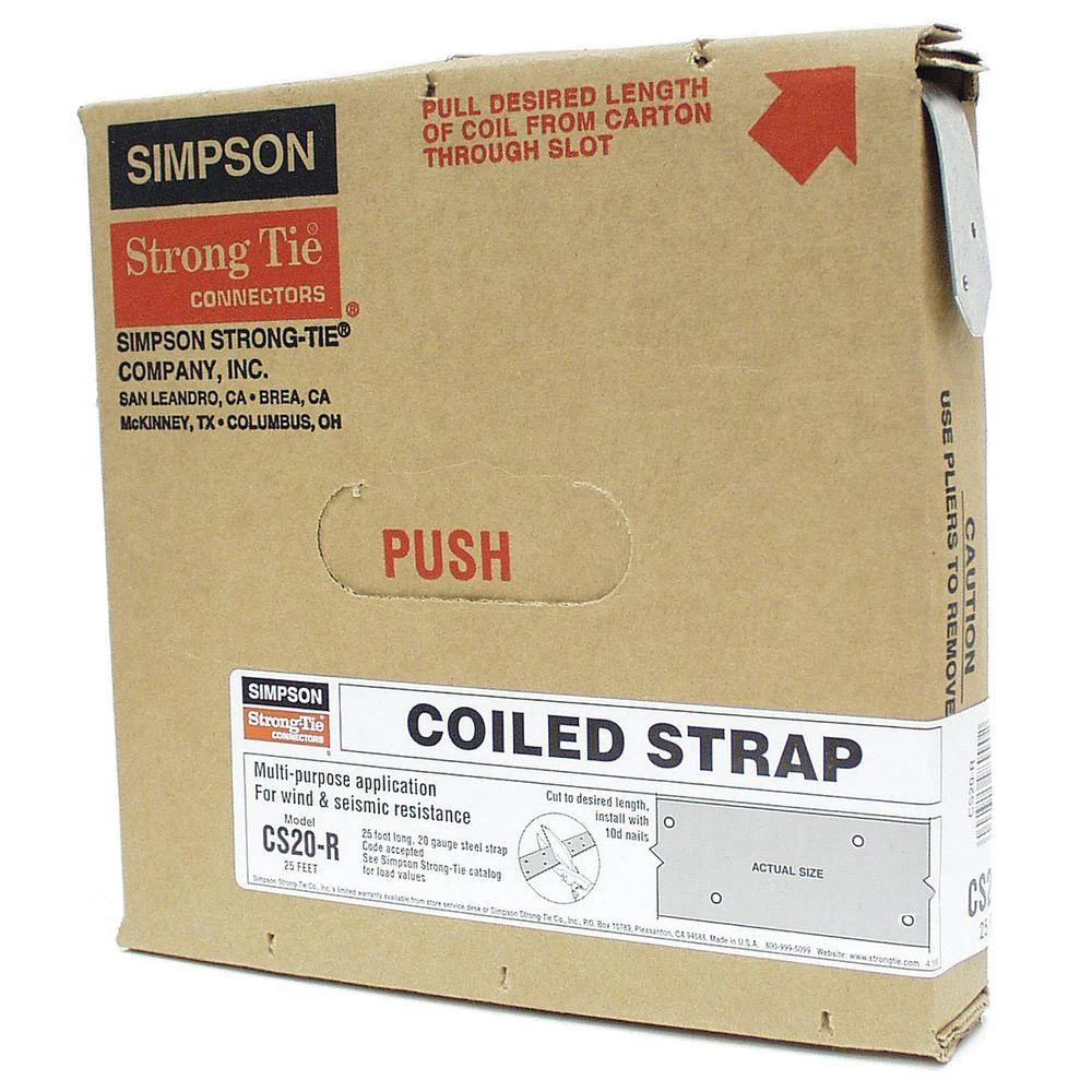 1-1/4 In. X 25 Ft. 20 Gauge Galvanized Steel Coiled Strapping