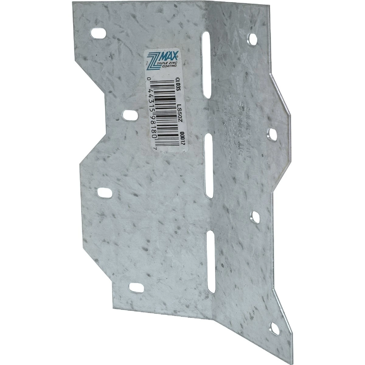 Zmax Galvanized Steel 4-7/8 In. 18 Gauge Adjustable L-angle