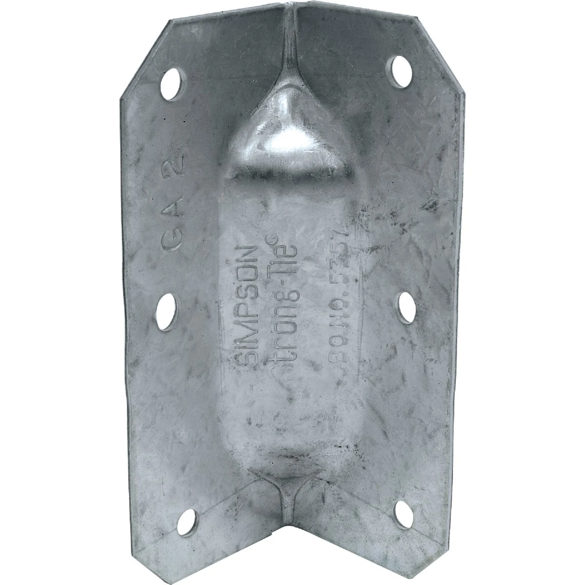 3-1/4 In. Galvanized Steel 18 Gauge Reinforcing Gusset Angle