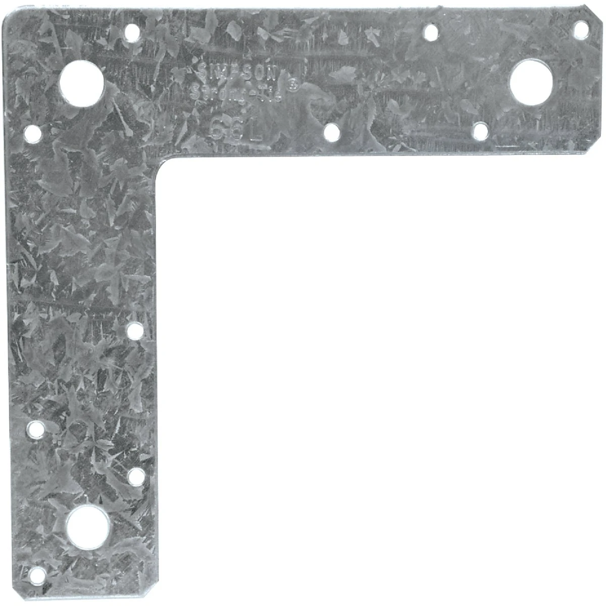 6 In. L X 6 In. H X 1-1/2 In. W 14 Gauge Steel L Strap Tie